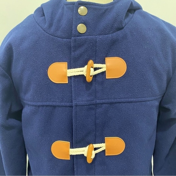 Boys' Solid Jacket With Hood - Cat & Jack™ Navy Blue Size XL - Picture 4 of 9